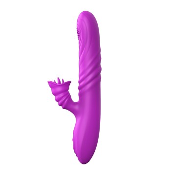 Wibrator-Angelia, USB 3 functions of thrusting / 20 vibrations Purple